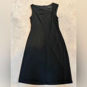 David Meister Black Midi Dress
